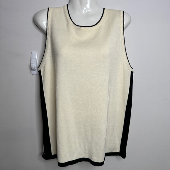 Kathy Levine By Request | 2 Piece Set Zip Up Knit and Sleeveless Knit Top Medium - Picture 2 of 11